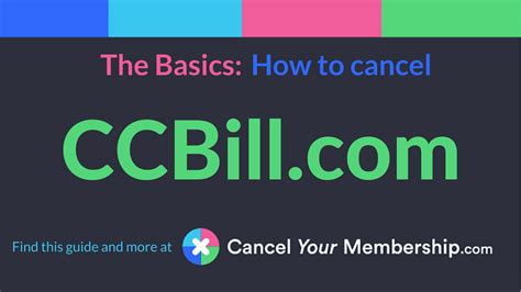 ccbill cancel|Worried about potential scam from CCBill : r/Scams